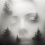 when the fog has a face, foggy face illusion --v 5.2 --c 22 --ar 9:16Prompt not ...