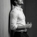 پرامپت دختر Ultra realistic cinematic black-and-white portrait built 100% from t...