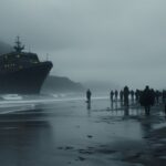 an ultra realistic cinematic scene directed by denis villeneuve, dystopic scienc...