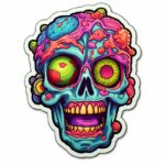 Psychedelic nintendo zombie stickerby Suddenly BethoughtedVariations: nintendo, ...