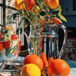 Hyperrealism in the style of Denny Bond, still life, vintage kitchen details, vi...