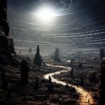 An asteroid belt, thousands of rocky bodies floating in space. Some are small an...