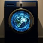 promptplanet earth in a washing machine in...