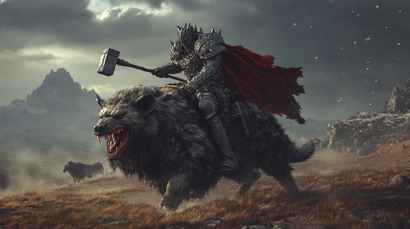 iXbFloUBohDq5lH_u649KFkN7NQ1gxm7oqpwXSRPKA7h7NbFYV0Fr-ZI5gvGddzBYpgVGmaRTzN6IqrDYSrmtgt26agpB5Vn7rET.jpeg A captivating full-length dark fantasy image of a warrior with a hammer, heavily...