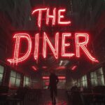 "THE DINER" + in the style of a movie poster + minimalist + conceptual art + by ...