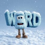 PromptMake the English word 'WORD' with a Christmas concept. The letter is one h...