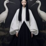 An Chinese ink painting style, An ancient Chinese beauty, avant - garde design, ...