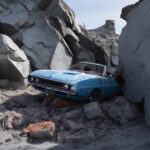 Impossible goal for these guys!V5 Prompt - Chevrolet Blazer preserved in rock pa...