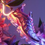 futuristic organic flowers, Nike Air vapormax shoes of design, digital shoes, co...