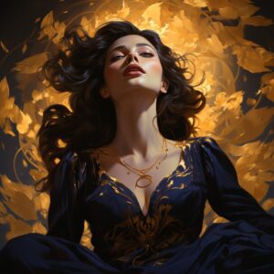 The book of life of person paintings and posters, in the style of ethereal symbo...