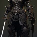 Shadow_ samurai_ EVA_ black_ swordsman_ mech_ ultra_ intricate --s 750 --q 2by O...