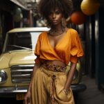 An exotic model, Urban Fashion, film still --ar 4:5 --style raw --v 5.2 --s 999 ...