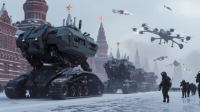 In 2080, photographic . Moscow transforms as a futuristic parade unfolds in Red ...