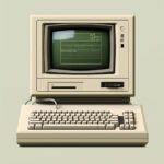 1⃣ a computer with a white background, in the style of refined technique,...