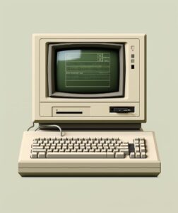1⃣ a computer with a white background, in the style of refined technique,...