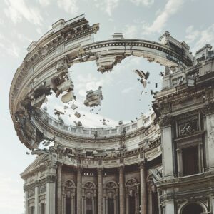 Собрал для вас целую корзинку свежих промптовthe broken circular baroque buildin...