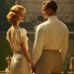 Film still The Great Gatsby, asymmetric, sunny day --ar 9:16 --v 5.2 --s 2507-10...