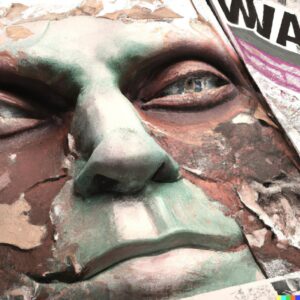 "Magazine cover" and "A story of.." tags works nice as wellDecaying zombie face ...