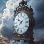 A clock made of clouds measures the time in a dream world --ar 9:16 --v 5by sara...