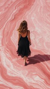 Axonometric, expressive woman, minimalism, fujifilm full-frame, huge gigantic dy...