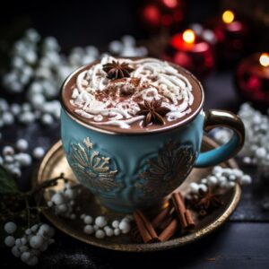Christmas hot chocolate. Midjourney #food prompts in comments Prompt collection...