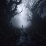 First Person. A gloomy fantasy well under heavy fog. Darek Zabrocki style, Dark ...