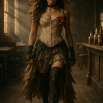 5 A cinematic scene of a fierce...