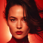 digital art fashion editorial a mystical woman's...