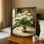 1 minute ago on the bedside table...