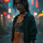 10 Half body portrait of a young...