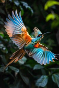 Пример быстрой выдержки в фотографии - fast shutter speed. Кадр с быстродвижущи...