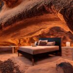 Living in cave. Stable diffusion (Lexica). Guidance Scale 7Living room furniture...