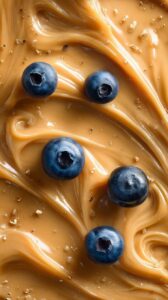 Prompt:close-up texture of [COLOR] [CREAM TYPE] with [NUMBER] [TOPPING], soft sw...