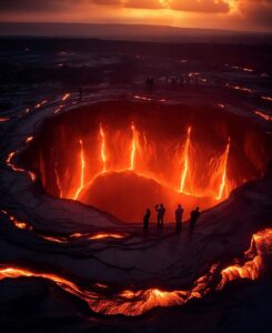 Door to hell turkmeinstan --ar 9:11by Sushma Peddi Prompt collection...
