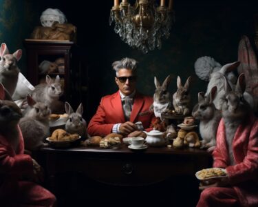 An advertisement for dolce gabana, in the style of tom chambers, peter coulson, ...