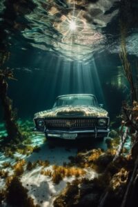 V5 Underwater urbexPrompt - Epic storm, lots of dollars floating, underwater sho...