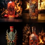 ifrit mezcal bottle product photography --ar 2:3#Product_displayby thunderlight ...