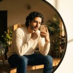 پرتـره دختر در آینهUltra realistic photorealistic self-portrait using the same u...