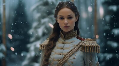 35mm, shot on fujifilm 400 film, cinematic light, inspired by the nutcracker mov...