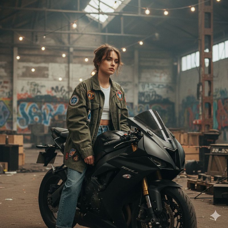 فضای متروکه و موتور Solo subject only....