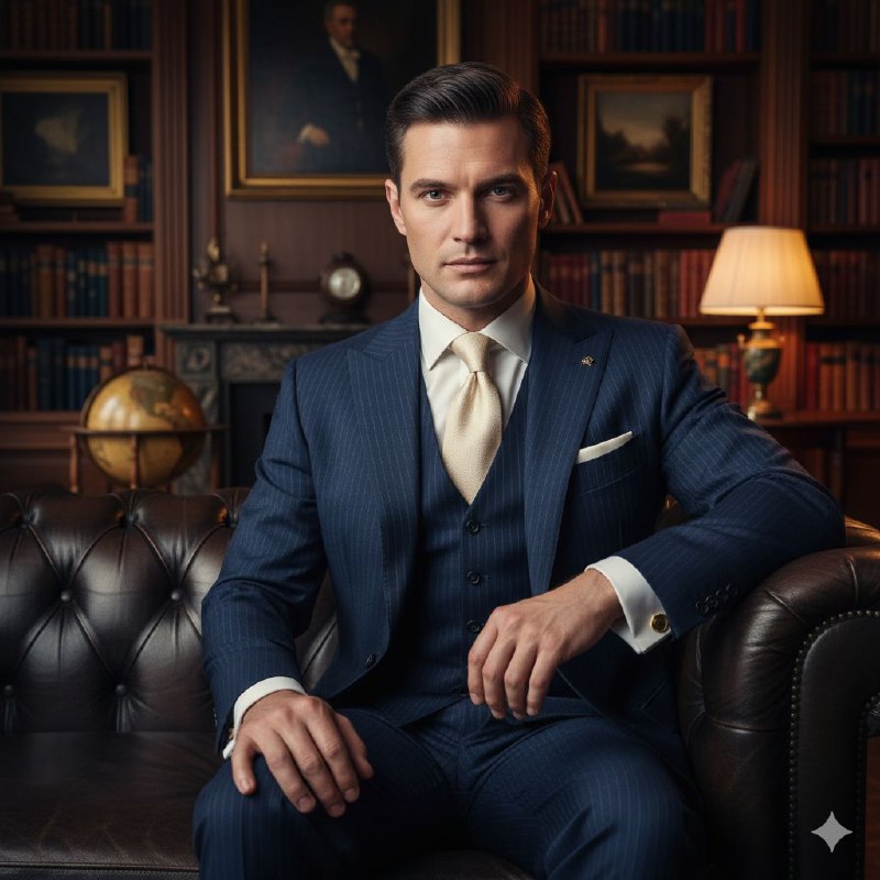 مرد ثروتمند در عمارت Ultra photorealistic portrait...