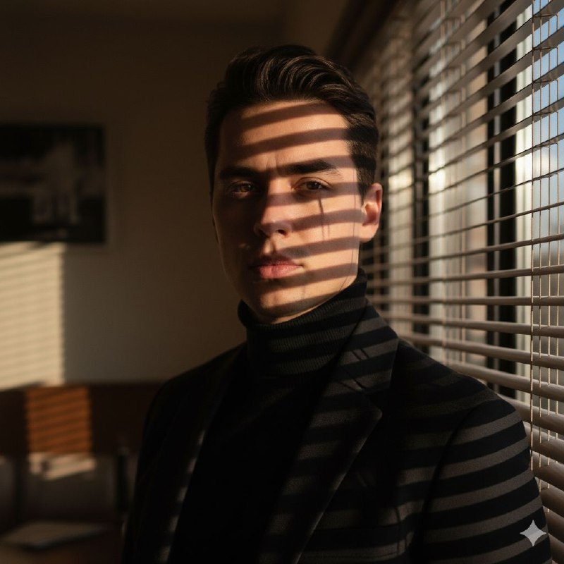 نور کرکره روی چهره Use the uploaded...