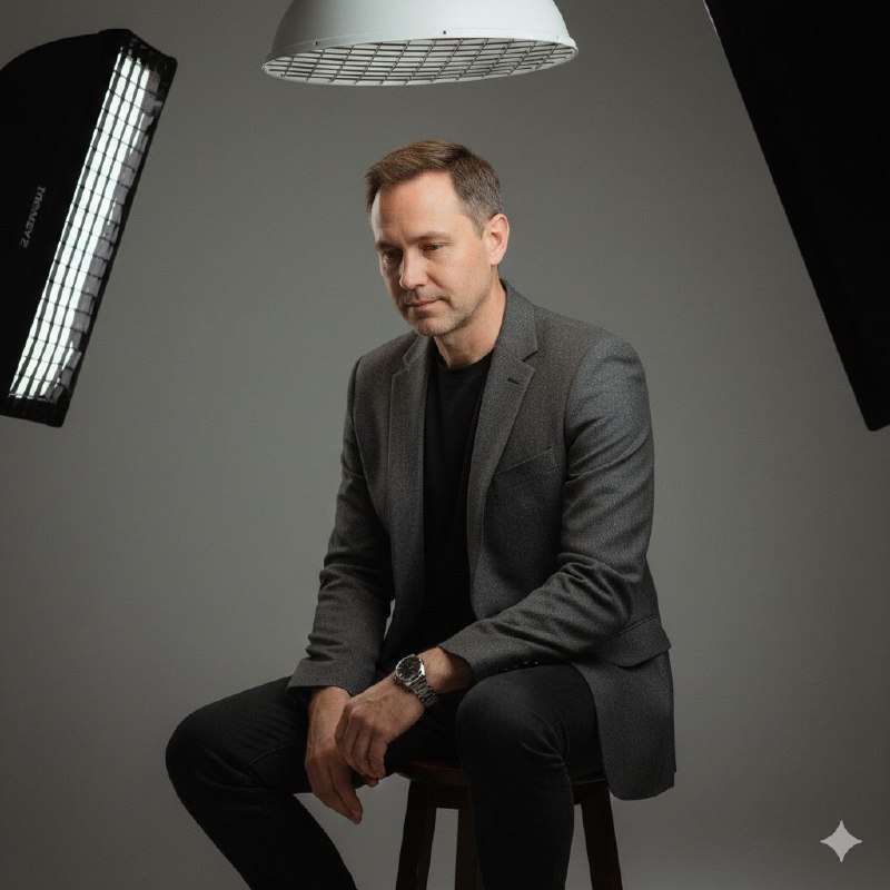 پرتره استودیویی با نور پروانه‌ای Ultra photorealistic...