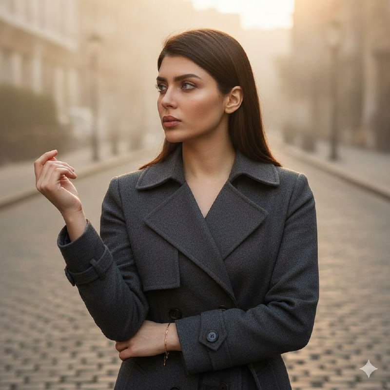 ​زن در نور غروب شهر سینمایی Ultra...