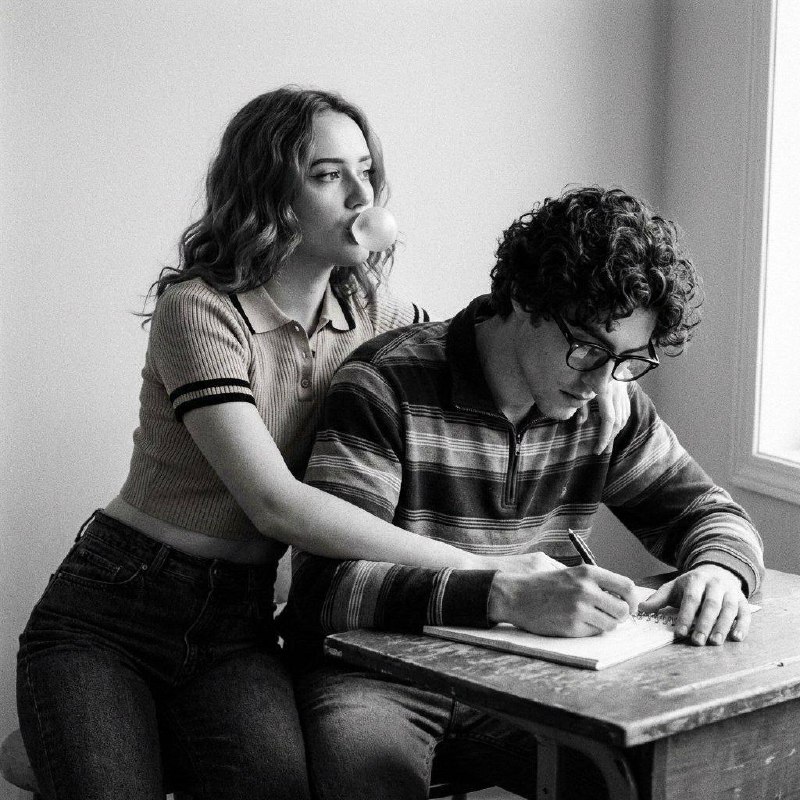 Черно белая винтажная фотография в стиле инди...