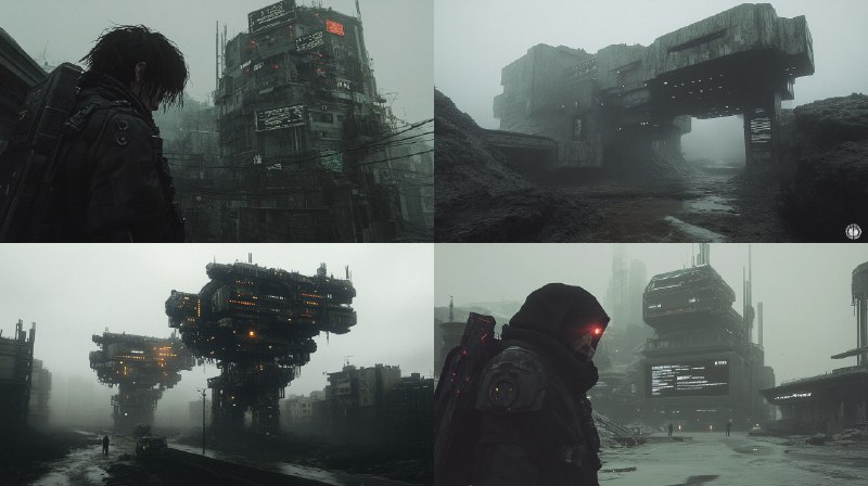 Prompt:cyberpunk underworld technological diploma representing survival mechanism...