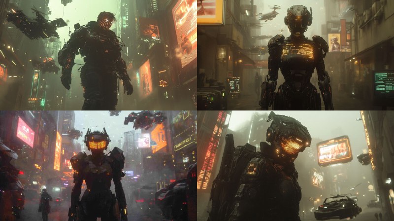 Prompt:cyberpunk underworld futuristic urban environment with holographic...