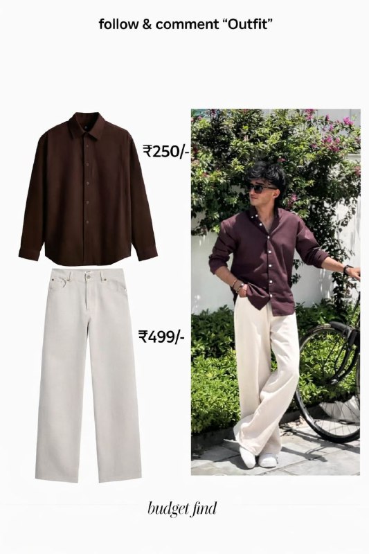 Brown T Shirt https://www.wishlink.com/share/nzjemwBeige Jeans https://www.wishlink.com/share/nbun…