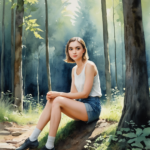 https://prompthero.com/prompt/61679c2a147 flux schnell summertimeserene minimalist watercolor painting...