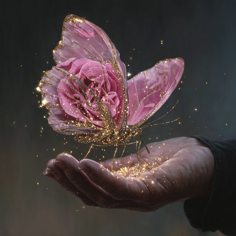 Магическая бабочкаГенерируем невероятную красоту по этому промпту:A...